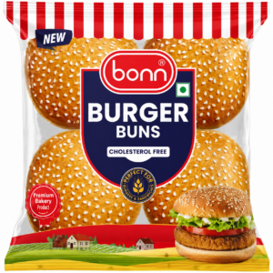 Bonn Sesame Burger Bun Bread 225 g (4 pcs), 225 g