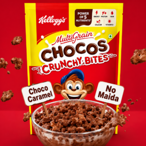Kellogg's Multigrain Chocos Crunchy Bites Kids Cereal 375 g