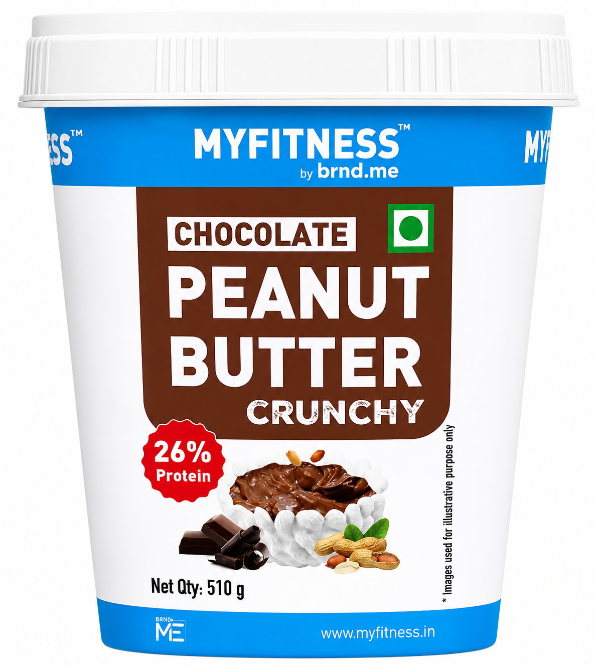 MyFitness High Protein Chocolate Crunchy Peanut Butter Spread 510g