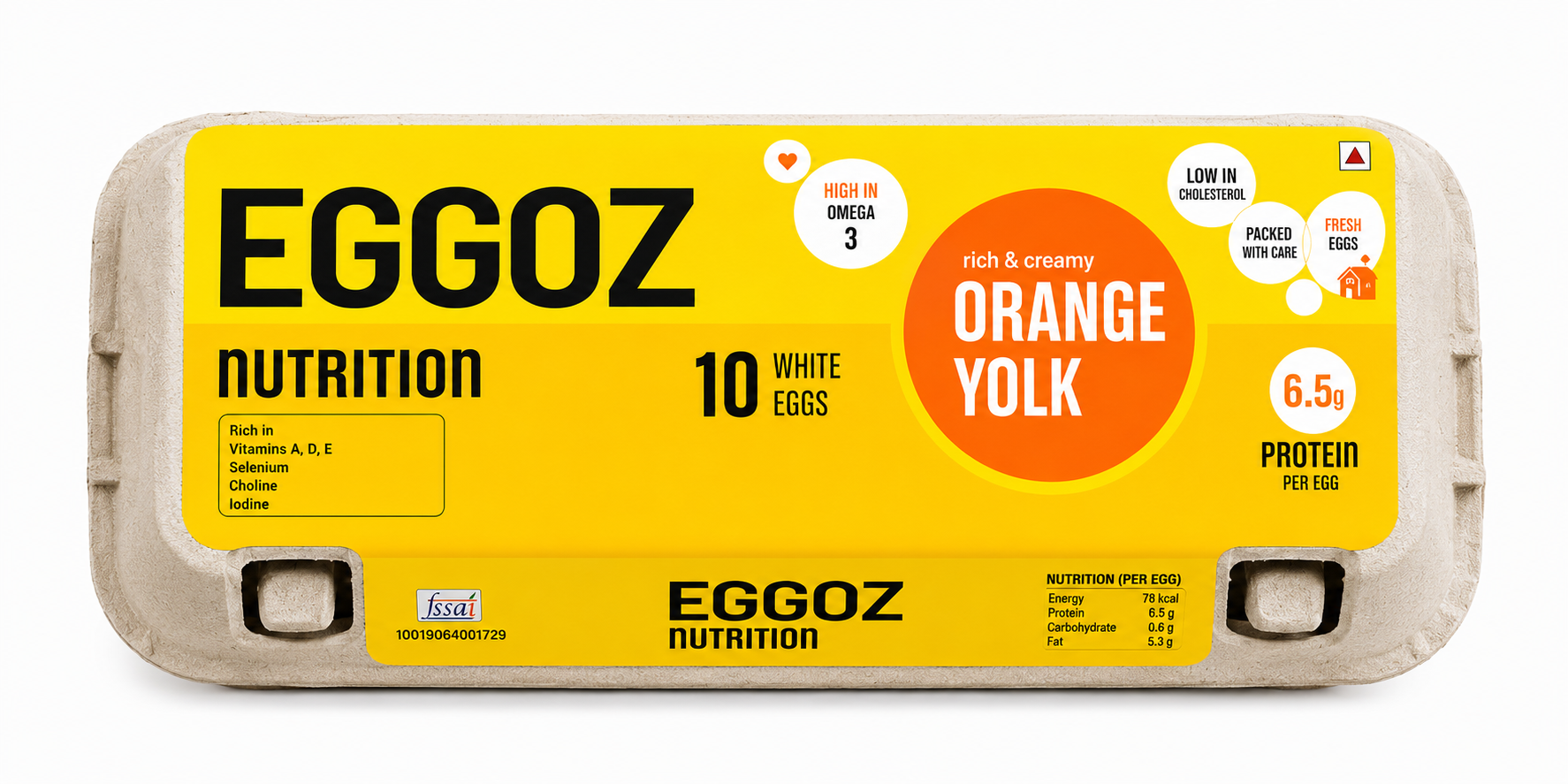 Eggoz Nutrition White Protein Rich Eggs (10 Pcs)