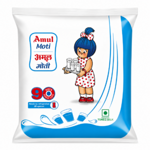 Amul Moti Toned Milk (90 Days Shelf Life) 450ml