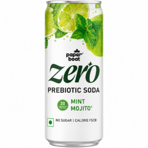 Paper Boat Zero Prebiotic Soda (Mint Mojito) 300ml